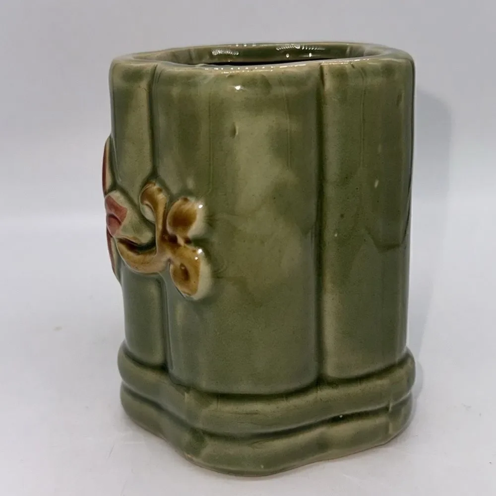VTG Majolica Lucky Bamboo Elephant Planter - Picture 2 of 8
